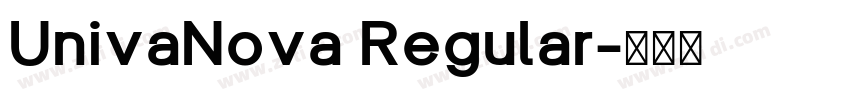 UnivaNova Regular字体转换